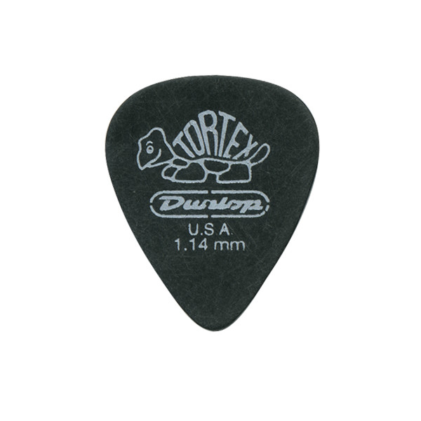 Jim Dunlop Tortex Pitch Black 1.14 Mm 72 Pack